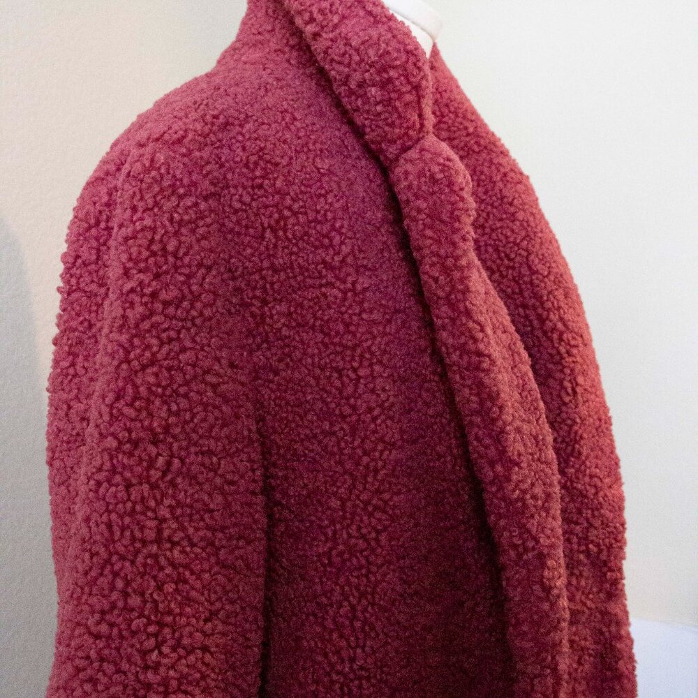 J. Crew's Plush Teddy Sherpa in Pink - Picture 10 of 15